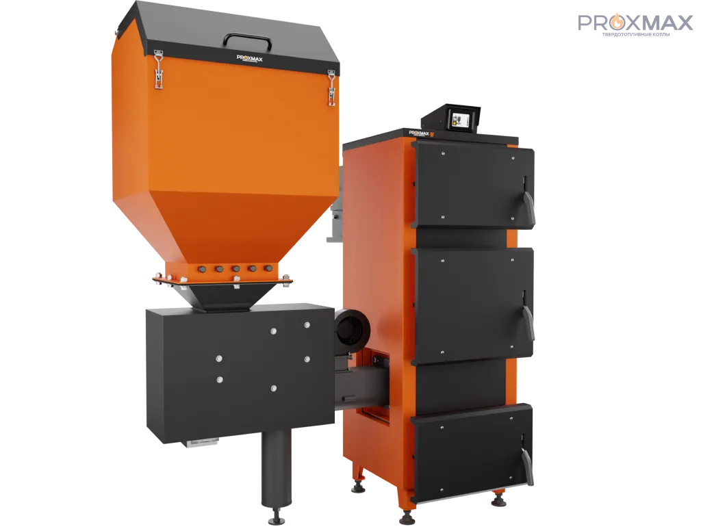 Котел длительного горения на пеллетах для дома PROXMAX PELLET 32KW 346L